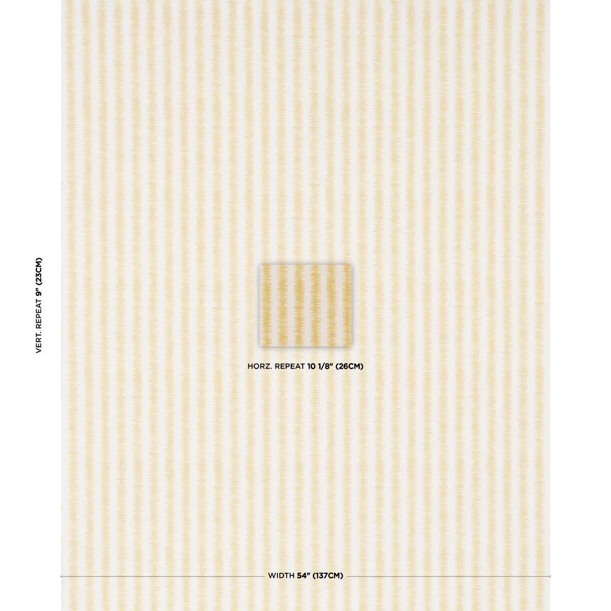 Schumacher 180184 Cardiogram Yellow fabric swatch