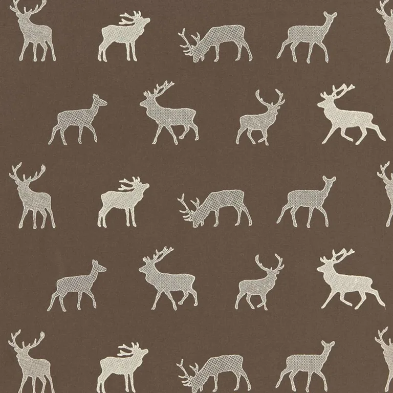 Schumacher 67161 Caribou Embroidery Java fabric swatch