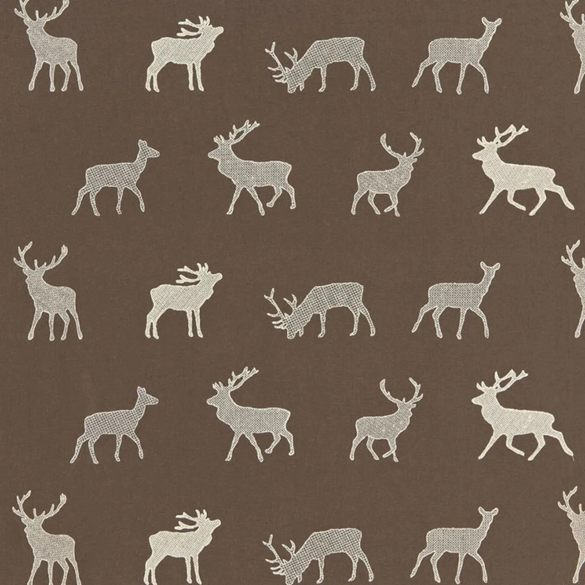 Schumacher 67161 Caribou Embroidery Java fabric swatch