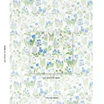 Schumacher 179082 Carly Blue Bell fabric swatch