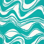 Schumacher 174691 Carmel Coastline Print Laguna fabric swatch