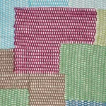 Schumacher 76180 Carnaby Blue & Green fabric swatch