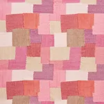 Schumacher 76181 Carnaby Pink & Red fabric swatch