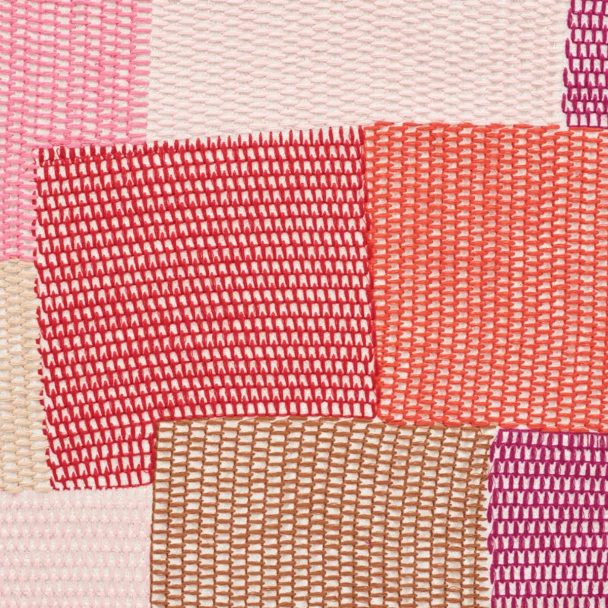 Schumacher 76181 Carnaby Pink & Red fabric swatch