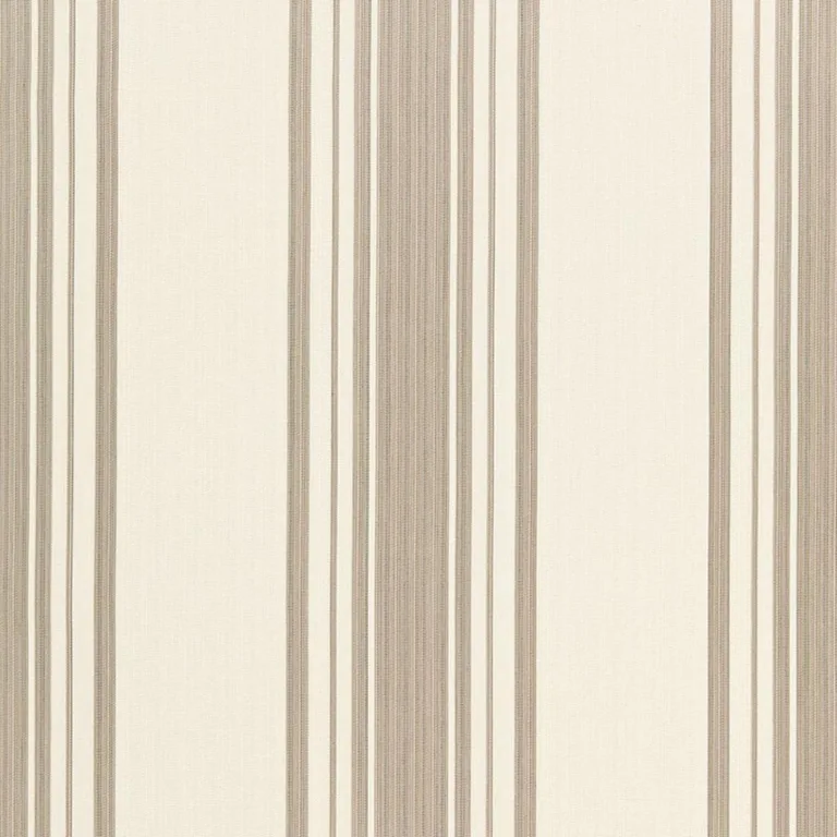 Schumacher 67021 Carnegie Cotton Stripe Chanterelle fabric swatch