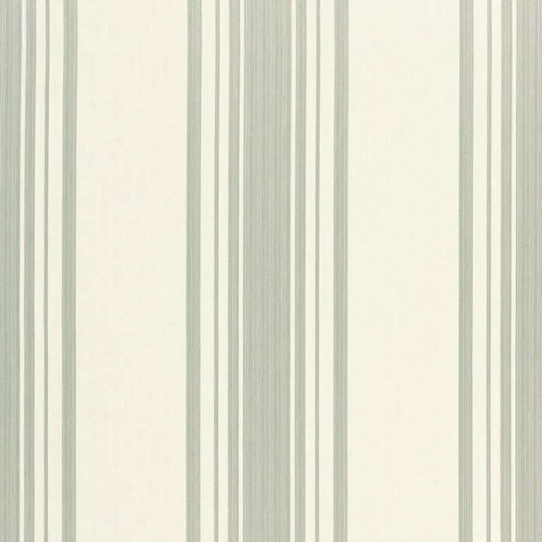 Schumacher 67020 Carnegie Cotton Stripe Nickel fabric swatch