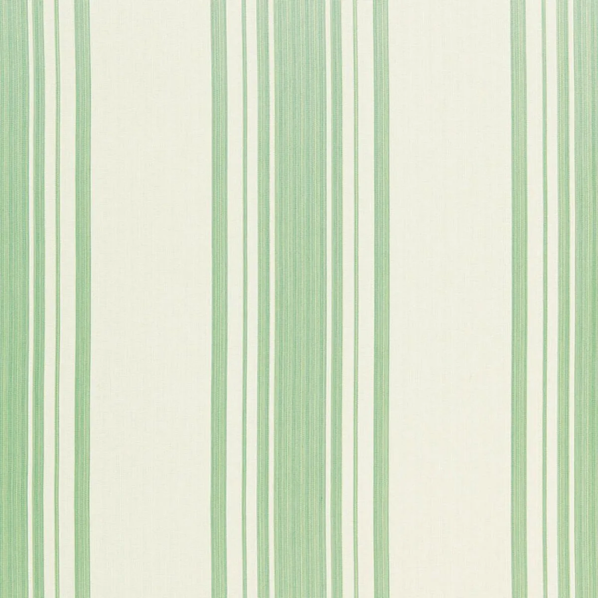 Schumacher 67023 Carnegie Cotton Stripe Robin's Egg fabric swatch