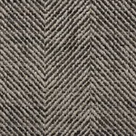 Schumacher 75141 Caro Herringbone Charcoal fabric swatch