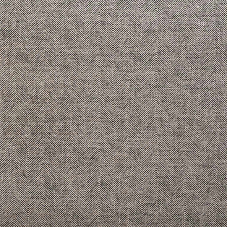 Schumacher 75141 Caro Herringbone Charcoal fabric swatch