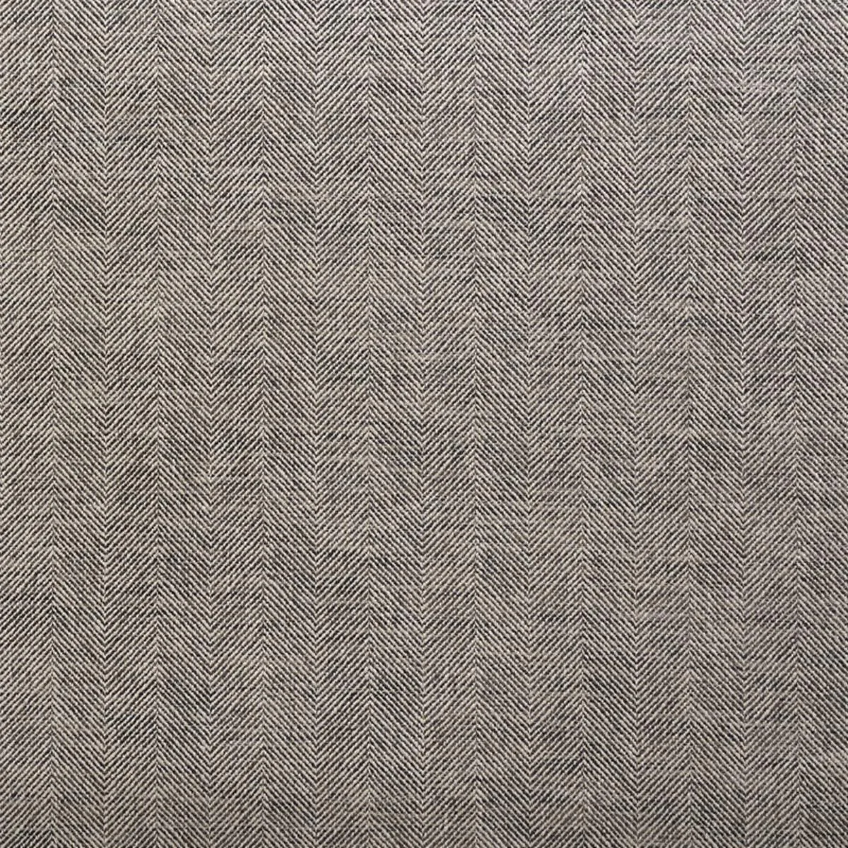 Schumacher 75141 Caro Herringbone Charcoal fabric swatch