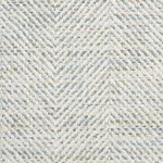 Schumacher 75143 Caro Herringbone Sky fabric swatch