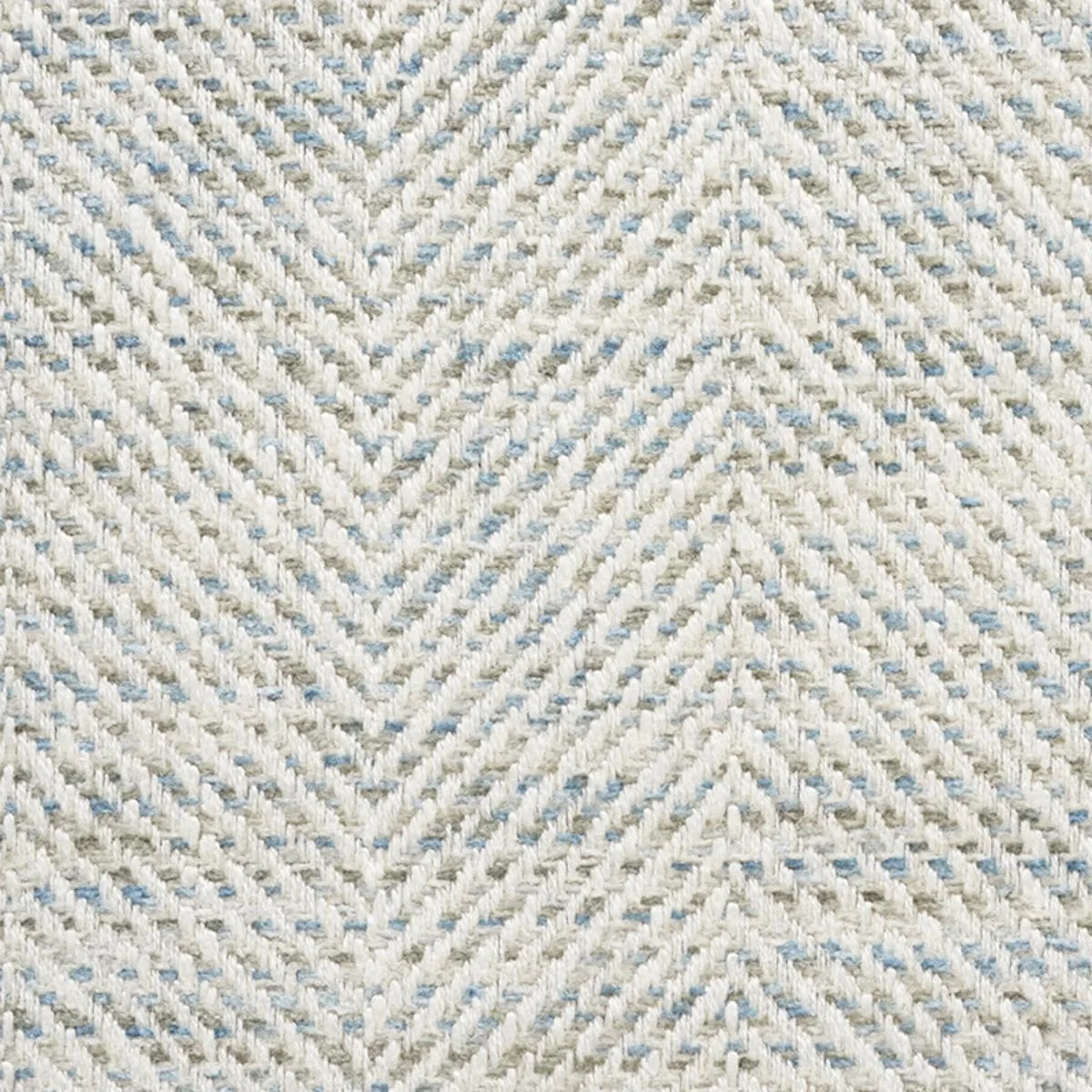 Schumacher 75143 Caro Herringbone Sky fabric swatch
