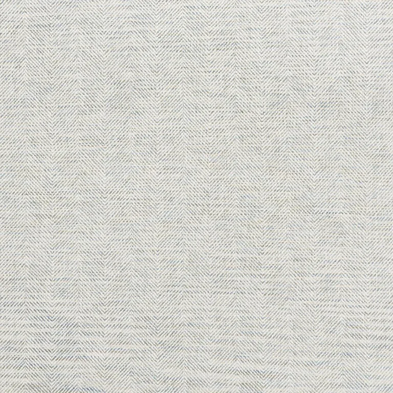 Schumacher 75143 Caro Herringbone Sky fabric swatch