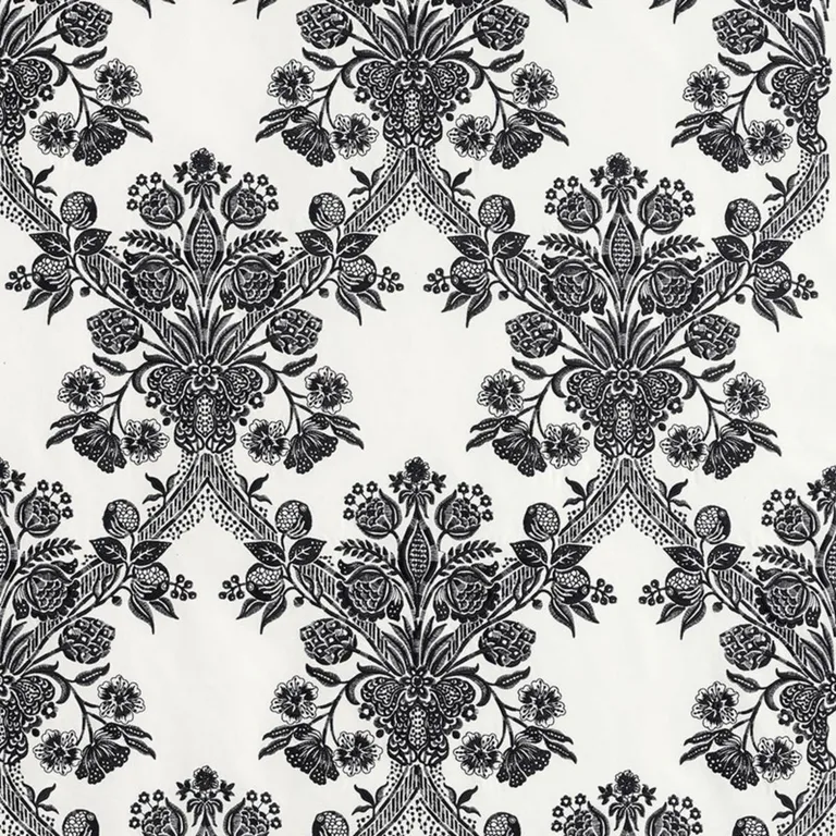 Schumacher 69711 Carolina Ebony fabric swatch