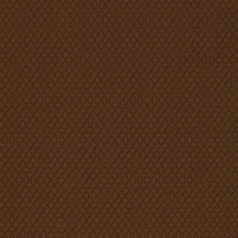Schumacher 3303091 Carreau Matelassé Mocha fabric swatch