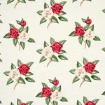 Schumacher 180910 Casablanca Floral Indoor/Outdoor Garnet fabric swatch