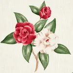 Schumacher 180910 Casablanca Floral Indoor/Outdoor Garnet fabric swatch