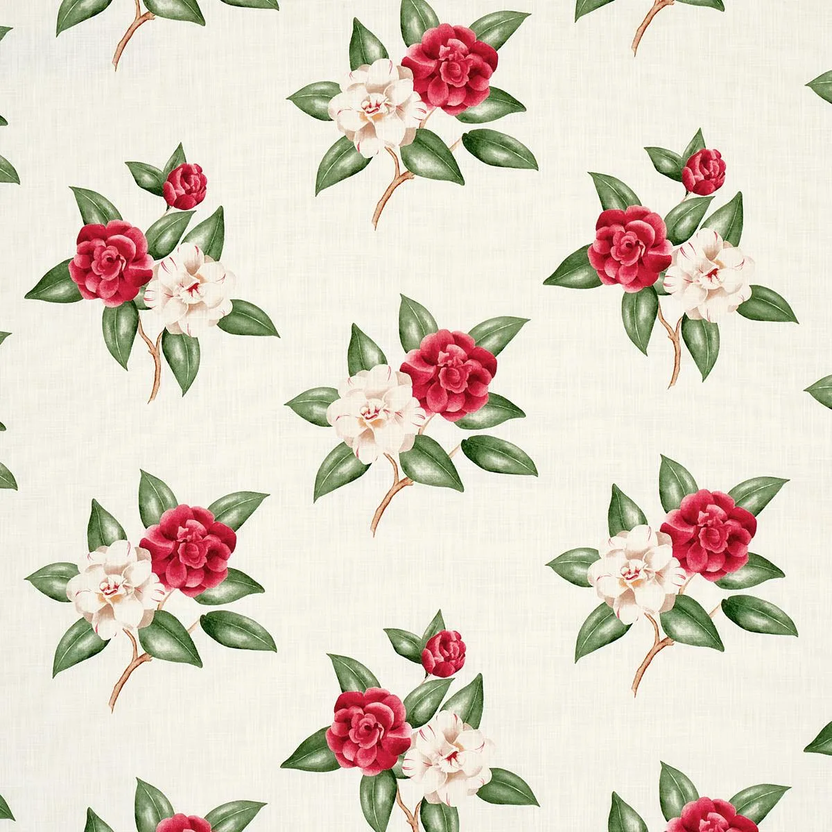 Schumacher 180910 Casablanca Floral Indoor/Outdoor Garnet fabric swatch