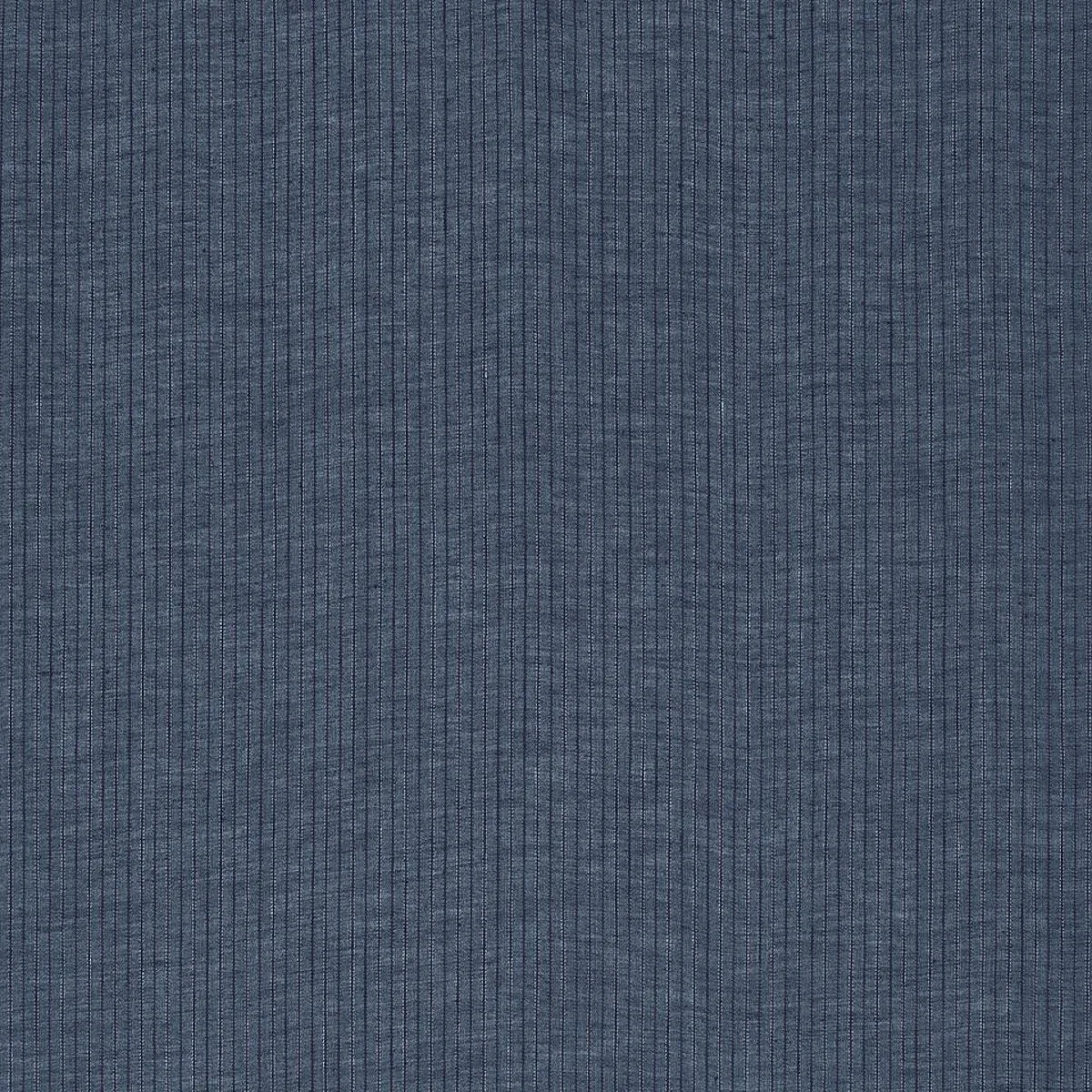 Schumacher 67390 Cascade Stripe Sheer Indigo fabric swatch