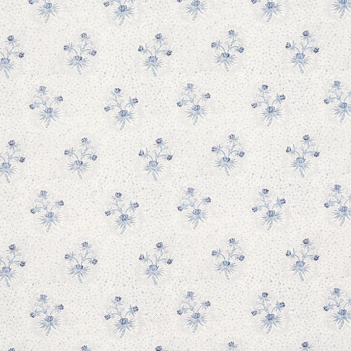 Schumacher 175971 Cassis Floral Bleu fabric swatch