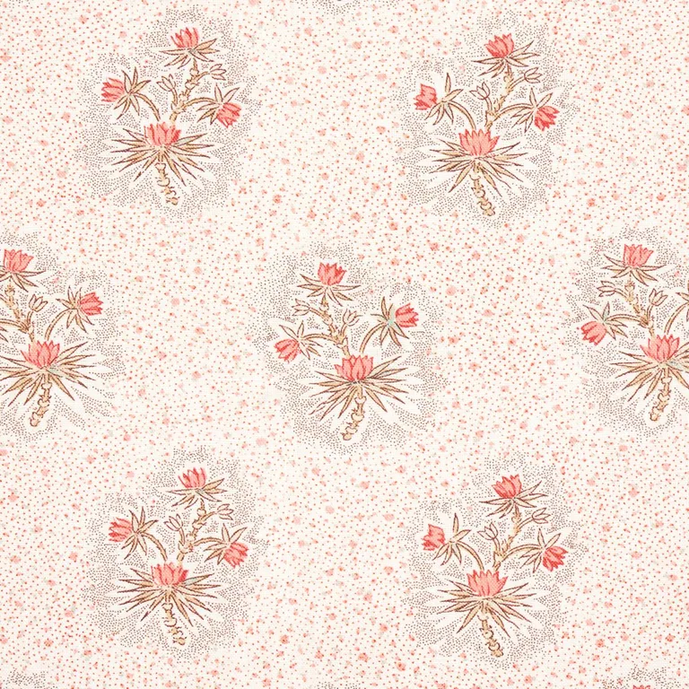 Schumacher 175970 Cassis Floral Rouge fabric swatch
