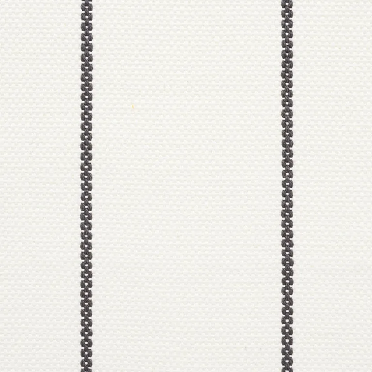 Schumacher 75251 Cavett Stripe Charcoal fabric swatch