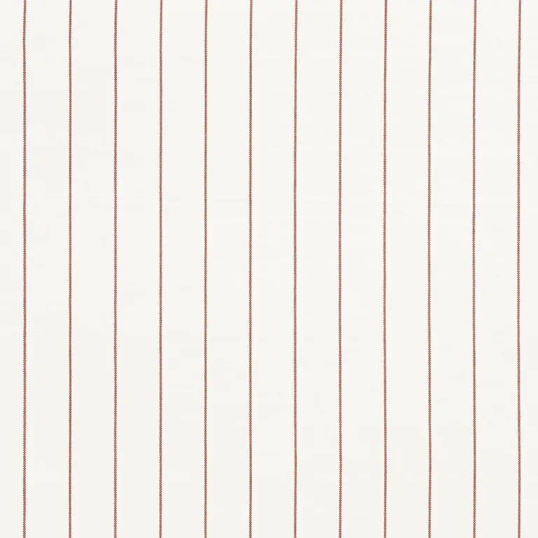 Schumacher 75253 Cavett Stripe Sienna fabric swatch