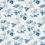 Schumacher 176812 Cecil Chintz Delft fabric swatch