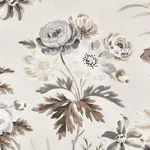 Schumacher 176810 Cecil Chintz Grisaille fabric swatch