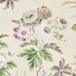 Schumacher 176811 Cecil Chintz Wisteria fabric swatch