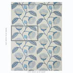 Schumacher 78301 Celinda Embroidery Blue fabric swatch