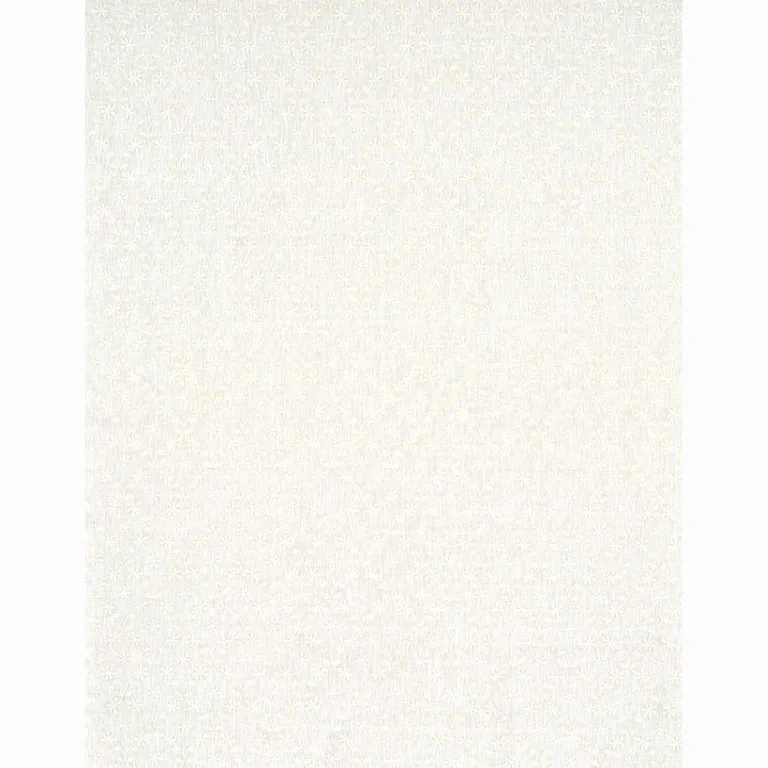 Schumacher 67620 Cellini Embroidered Sheer Ivory fabric swatch