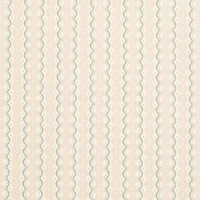 Schumacher 181442 Centipede Stripe Angel Pink fabric swatch