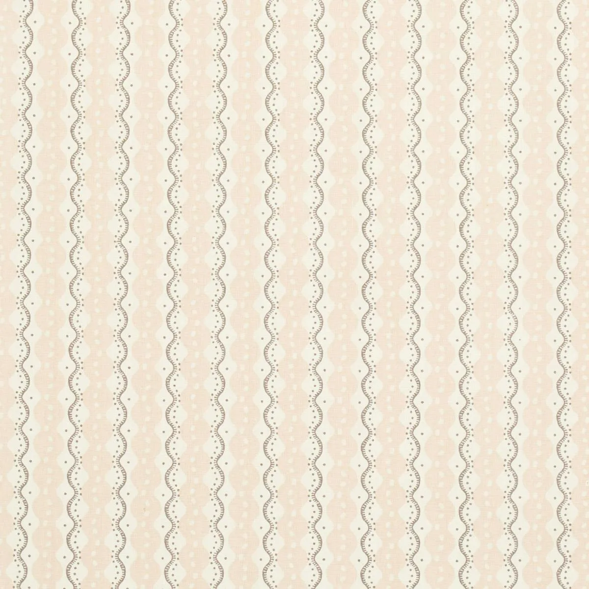 Schumacher 181442 Centipede Stripe Angel Pink fabric swatch