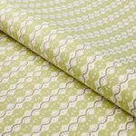 Schumacher 181440 Centipede Stripe Pea fabric swatch