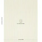 Schumacher 181440 Centipede Stripe Pea fabric swatch