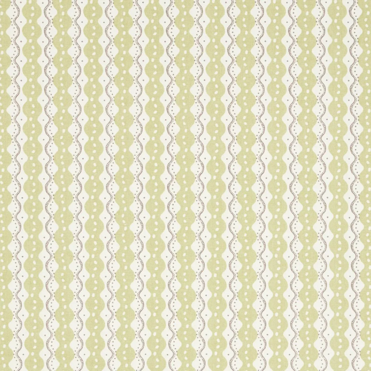 Schumacher 181440 Centipede Stripe Pea fabric swatch