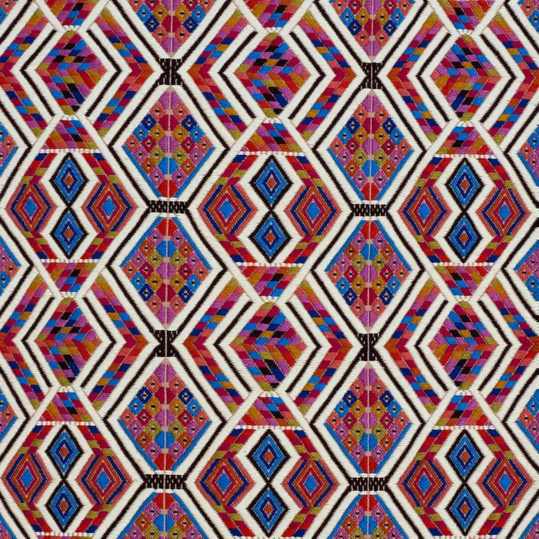 Schumacher 79230 Chahal Hand Woven Brocade Carnival fabric swatch