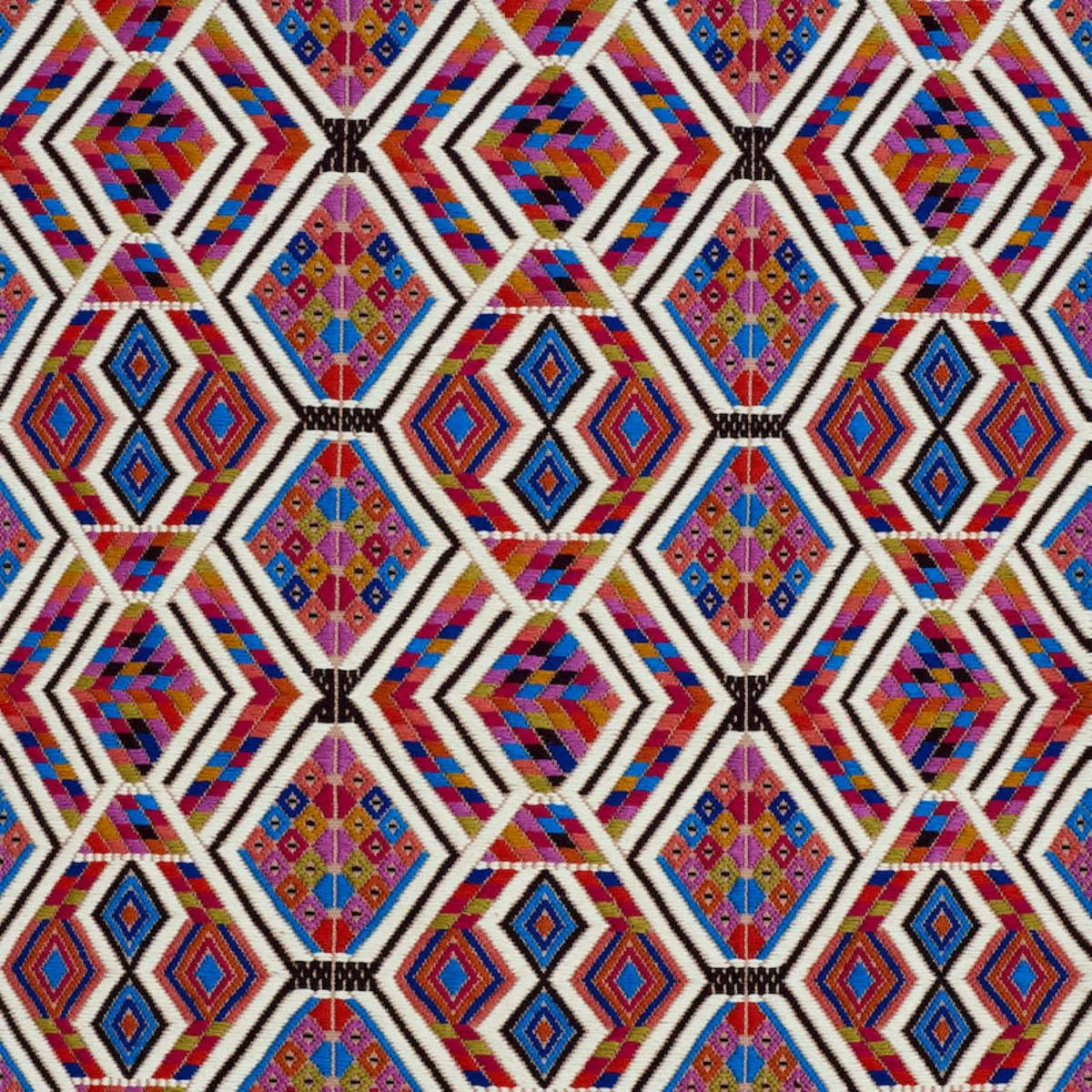 Schumacher 79230 Chahal Hand Woven Brocade Carnival fabric swatch