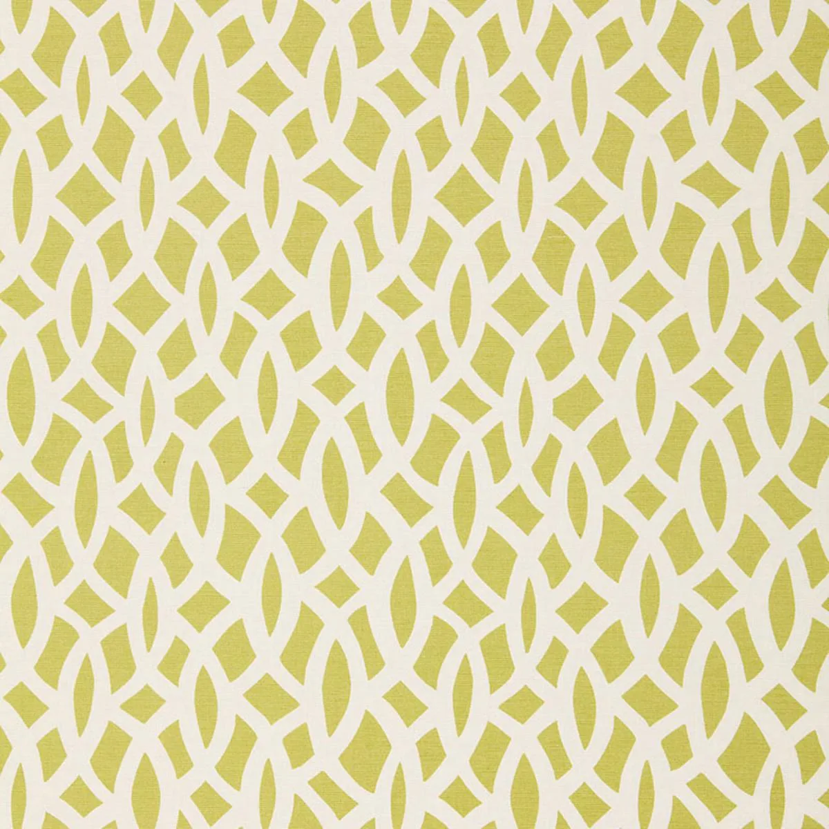 Schumacher 174491 Chain Link Chartreuse fabric swatch