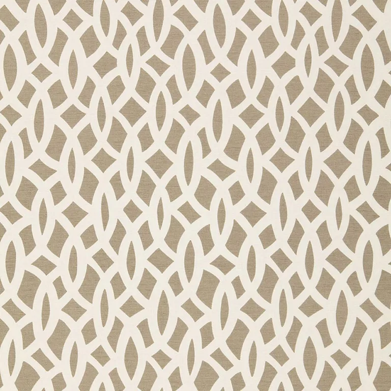 Schumacher 174492 Chain Link Flax fabric swatch