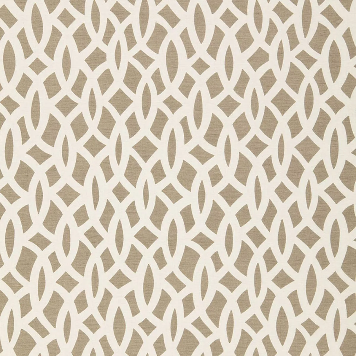 Schumacher 174492 Chain Link Flax fabric swatch