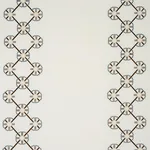 Schumacher 77600 Chamizal Embroidery Neutral & Sky fabric swatch