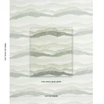 Schumacher 181621 Chandler Warp Print Eucalyptus fabric swatch