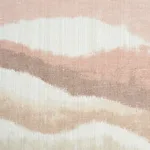 Schumacher 181620 Chandler Warp Print Sienna fabric swatch