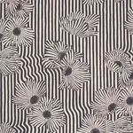 Schumacher 182542 Chaney Floral Carbon fabric swatch