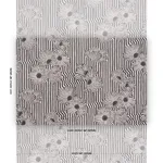 Schumacher 182542 Chaney Floral Carbon fabric swatch