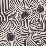 Schumacher 182542 Chaney Floral Carbon fabric swatch
