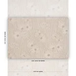Schumacher 182541 Chaney Floral Sand fabric swatch