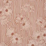 Schumacher 182540 Chaney Floral Terracotta fabric swatch